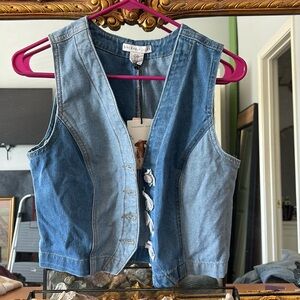 Denim vest shirt